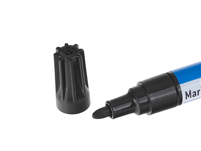 Popisovač permanentní, olejový, černá barva