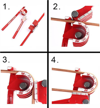 Ruční ohýbačka trubek pro průměry 6, 8 a 10 mm - VT04048M