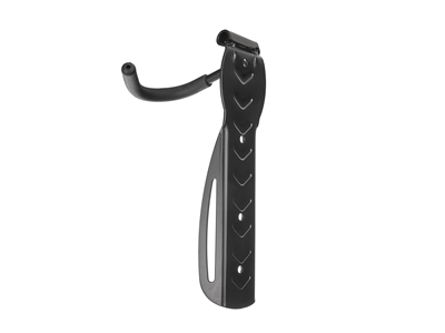 Nástěnný držák na jízdní kolo, za přední kolo, kov-plast