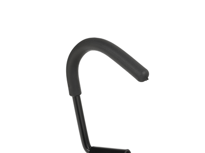 Nástěnný držák na jízdní kolo, za přední kolo, kov-plast