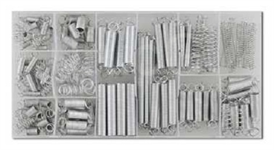 Pružiny tažné a tlačné, různé rozměry, sada 200 kusů