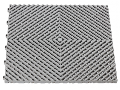 Plastová dlaždice, perforovaná, modulární, 40 x 40 x 1,8 cm, Barva šedá - Procarosa