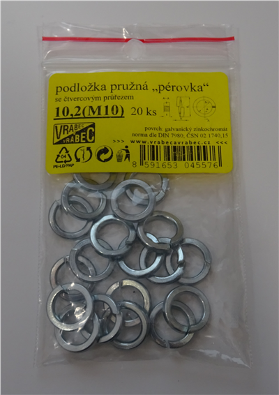 Podložky pružné DIN 7980 Zn - pérovky, pozinkované, Velikost M12