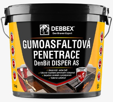 DenBit DISPER AS – Gumoasfaltová penetrace - 5kg