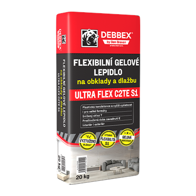 Flexibilní gelové lepidlo na obklady a dlažbu ULTRA FLEX C2TE S1
