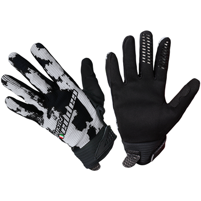 Cappa Racing Rukavice moto CLERMONT textilní krátké černé/šedé M