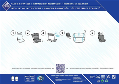 Cappa Autopotah Cappa Sport Way modré 2ks