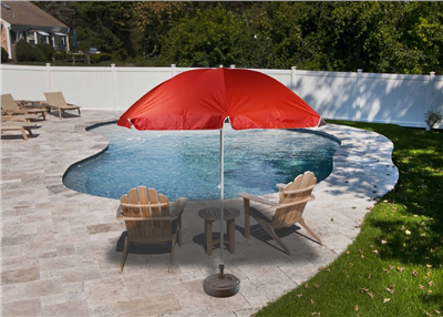 Cappa Garden Cappa Garden Zahradní Slunečník 240cm červený