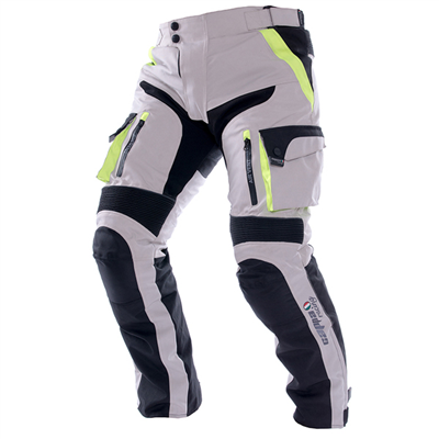 Cappa Racing Kalhoty moto dámské MELBOURNE textilní šedé/fluo/černé M