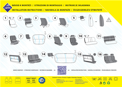 Cappa Autopotah Cappa DG FABIA černá/šedá