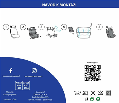 Cappa Autopotah Cappa Octavia – černé 2ks