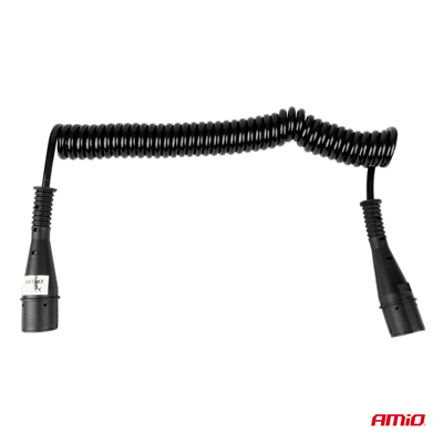 Spirálový kabel TIR 2x 7 PIN typ N 5m 24V AMIO-04380