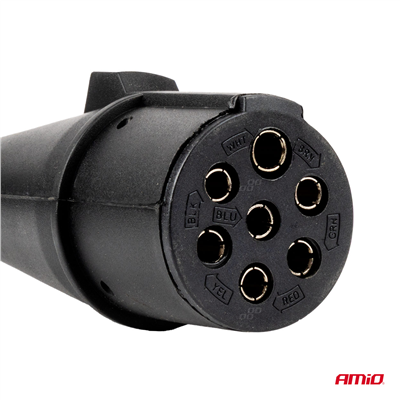 Spirálový kabel TIR 2x 7 PIN typ N 5m 24V AMIO-04380