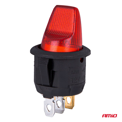 Přepínač s červeným podsvícením 20A 12V AMiO-04438