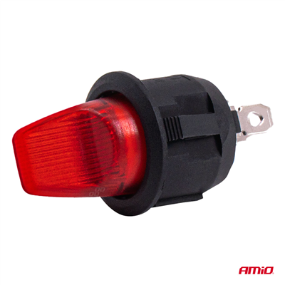 Přepínač s červeným podsvícením 20A 12V AMiO-04438