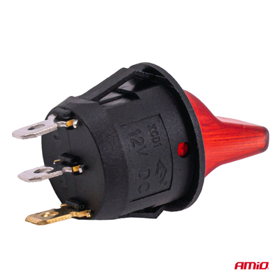 Přepínač s červeným podsvícením 20A 12V AMiO-04438