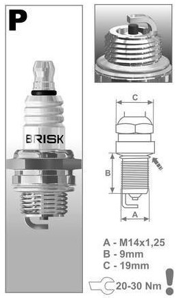 Brisk zapalovací svíčka