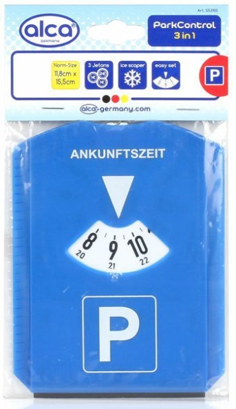 Parkovací hodiny Alca se škrabkou