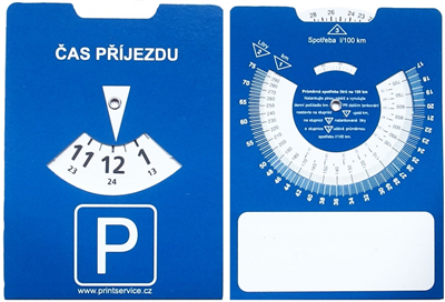 Parkovací hodiny papírové