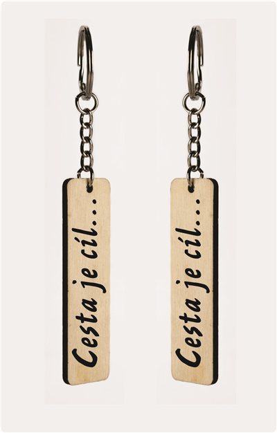 Klíčenka Cesta je cíl