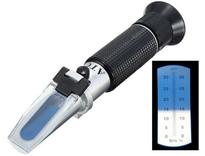 Optický refraktometr ATC 0-32% Brix pro měření obsahu cukru