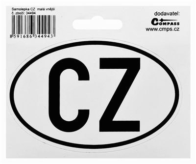 34494 Samolepka CZ malá vnější
