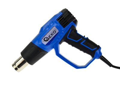 Horkovzdušná pistole 2000W s ochranou rukojeti, 4 trysky GEKO