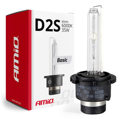 Výbojka D2S 6000K xenonová AMiO BASIC