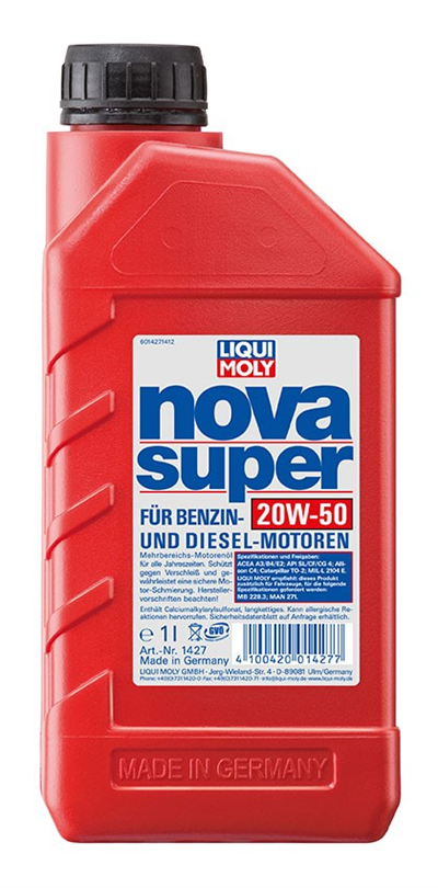 Motorový olej Nova Super 20W-50 - 1L