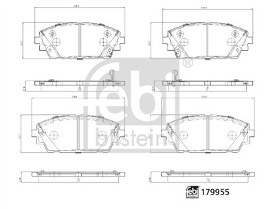 FEBI BILSTEIN 179955 Číslo výrobce: 26177. EAN: 4054224799550.
