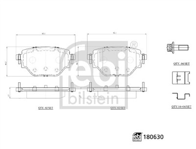 FEBI BILSTEIN 180630 Číslo výrobce: 26195. EAN: 4054224806302.