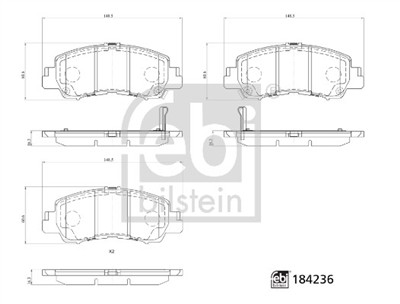 FEBI BILSTEIN 184236 Číslo výrobce: 26260. EAN: 4054224842362.