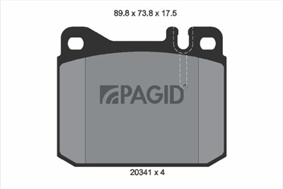 PAGID T4113N Číslo výrobce: 20341. EAN: 4007590364426.