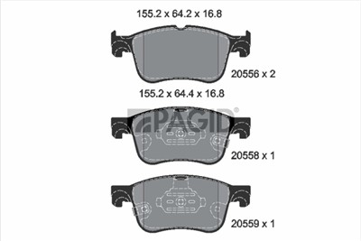 PAGID T2831N Číslo výrobce: 20556.