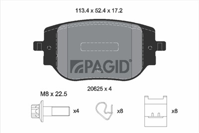 PAGID T3184N Číslo výrobce: 20625.