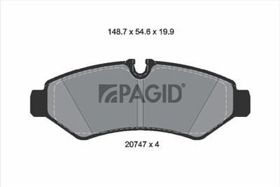 PAGID T4184N Číslo výrobce: 20747.