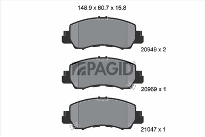 PAGID T3173N Číslo výrobce: 20949.