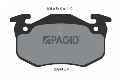 PAGID T6065N Číslo výrobce: 20973.