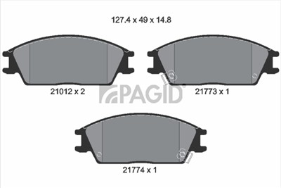 PAGID T0366N Číslo výrobce: 21012.