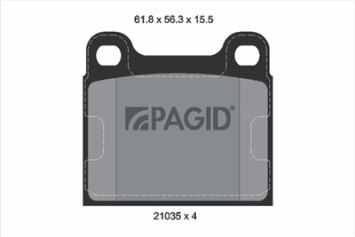 PAGID T4114N Číslo výrobce: 20173.