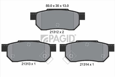 PAGID T0034N Číslo výrobce: 21312.