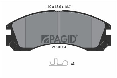 PAGID T1491N Číslo výrobce: 21370.