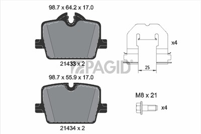 PAGID T2887N Číslo výrobce: 21433.
