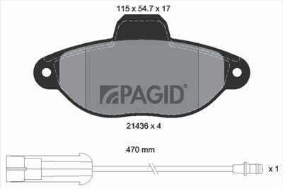 PAGID T9030N Číslo výrobce: 21436.
