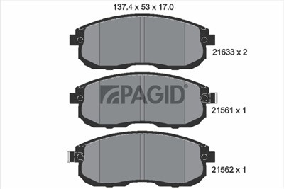PAGID T3009N Číslo výrobce: 21561.
