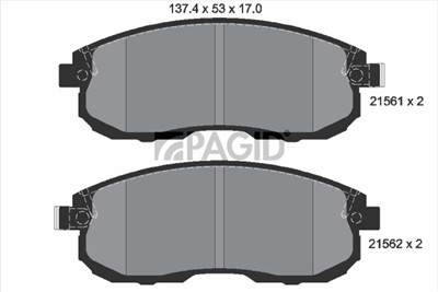 PAGID T1777N Číslo výrobce: 21561.