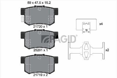 PAGID T2030N Číslo výrobce: 21719.