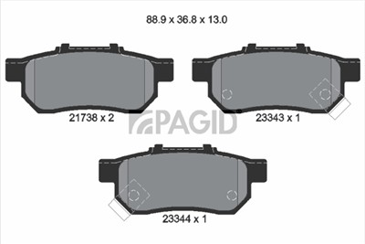 PAGID T3107N Číslo výrobce: 21738.