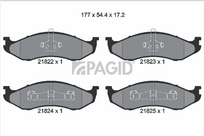 PAGID T1132N Číslo výrobce: 21822.