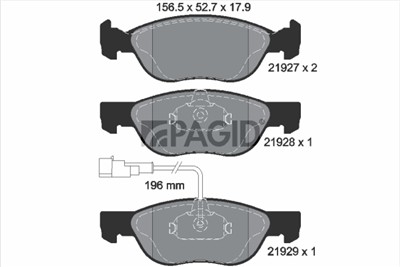 PAGID T1095N Číslo výrobce: 21927.